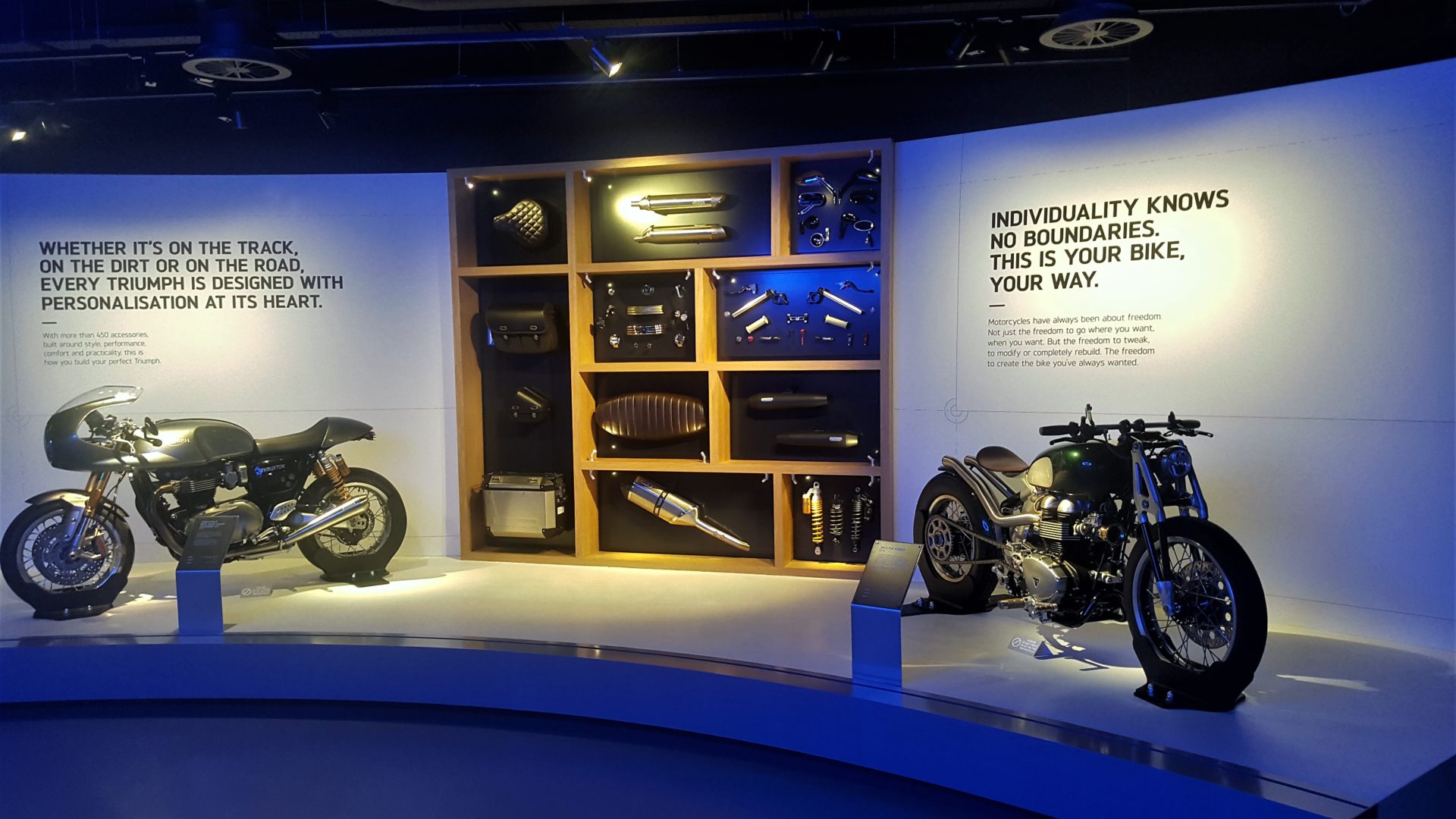 Bikes and Parts Display