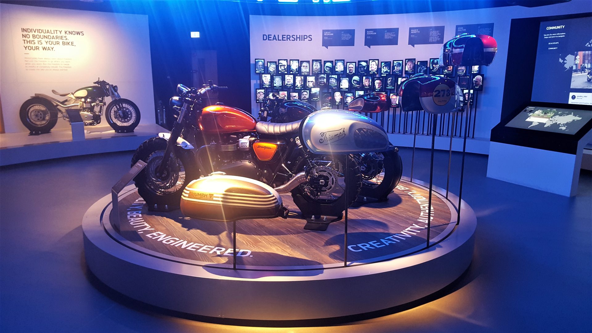 Triumph Bike Display